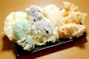 ◆旬の食材を使った揚げたて天ぷら