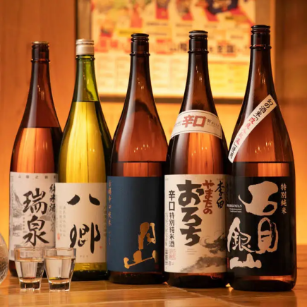 [Premium all-you-can-drink] All-you-can-drink 40 types of local sake and shochu for 2 hours *2500 yen (tax included) for customers ordering a course meal