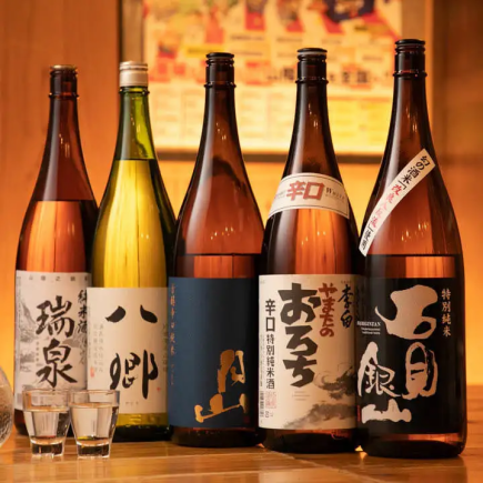 【プレミアム飲み放題】地酒地焼酎など40種類ついた飲み放題!