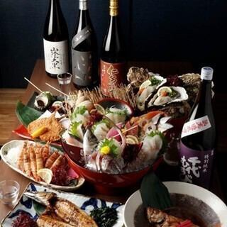 【송년회 겨울의 산인 특별 코스】+【스탠다드 음료 무제한】 신년회·연회·음료 무제한