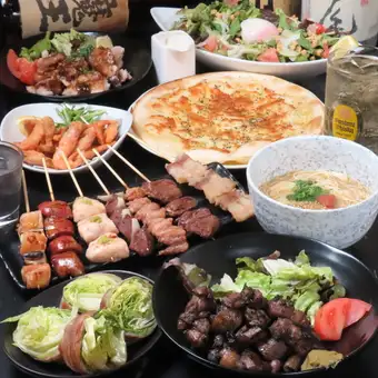 【歓送迎会に◎】≪2時間飲み放題付≫くるり歓迎会コース 全11品 ★5,400円(税込)