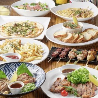 【飲み放題付き】大山鶏タタキや豚肩ロースステーキなどを楽しむプラン◆4378円(税込)コース