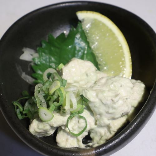 ささみのワサビマヨ和え