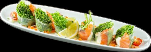 サーモンとクリームチーズの生春巻