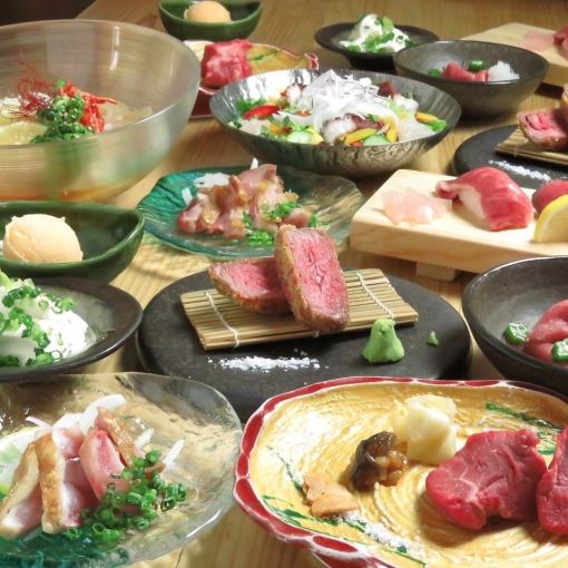 [Dinner only] Creative meat standard course 9 dishes 3,900 yen (reservations required by the day before)