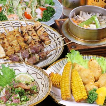 とり天、りゅうきゅう　郷土料理コース11品飲み放題付5000円税込!!