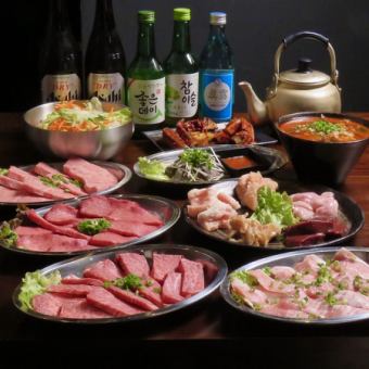【人気料理堪能コース】2時間飲み放題付！全12品6500円