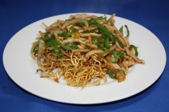 青椒肉絲焼きそば