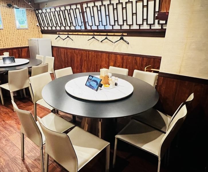 中華料理で定番の円卓で皆で盛り上がる!5~8名様!2つテーブルを繋げればけると最大16名!