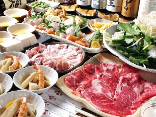[Choose your favorite hot pot from 3 hot pots♪] 5,060 yen course with 2 hours of all-you-can-drink + 8 dishes ☆