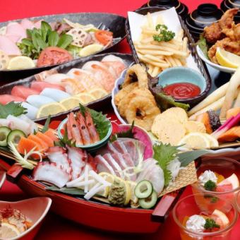 <Lunch and dinner OK!> [120 minutes all-you-can-drink included] Luxurious Samadhi course (7 dishes in total) 3,500 yen (tax included)
