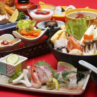<午餐和晚餐OK！> [含120分钟无限畅饮]雅套餐（共10道菜）6,000日元（含税）