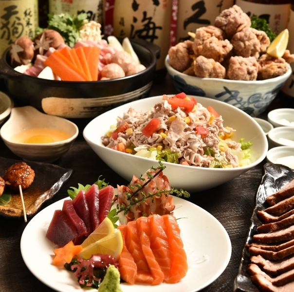 【接待や団体企業におすすめ】9品3時間飲み放題付き
