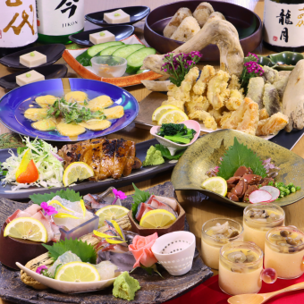 【【会合・懇談会に最適】関アジ・若武者…大分堪能コース1.5H飲放付6000円