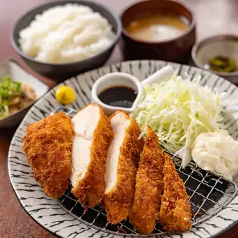 鳥むねの厚切りチキンカツ