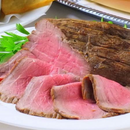 [Simple welcome and farewell party] 2.5 hours all-you-can-drink & homemade roast beef included/10 dishes 5500 yen ⇒ 4980 yen