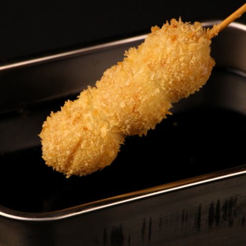 Minced meat cutlet skewers