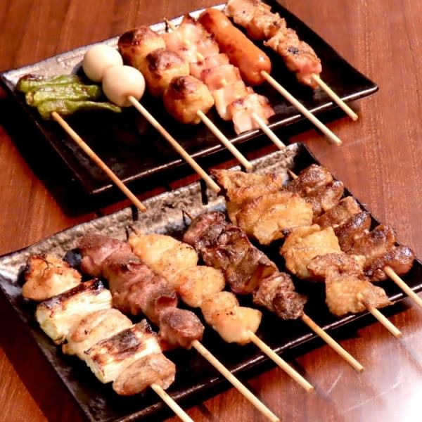 【엄선한 야키토리】엄선 국산 닭을 사용♪80엔~150엔】디즈니 스토어 4F!단품 음료 무제한도