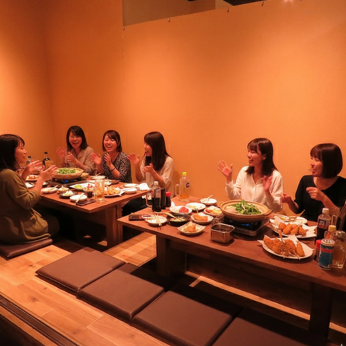 6~8名様までの個室10室ご用意★個室をつなげて最大42名様までのご宴会可能!