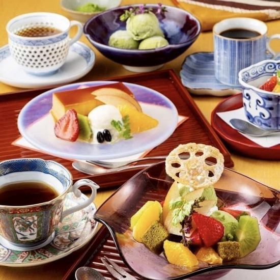 和食の料理人が作るフルーツパフェなど、和スイーツをご用意！
