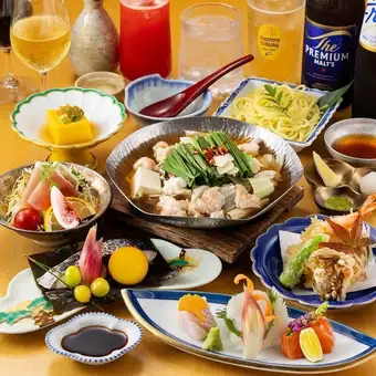 ■各種宴会に『選べる鍋付！瓶ビール込2H飲み放題コース（LO.90分後／お料理7品）』6,000円