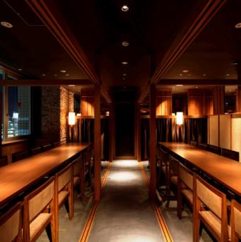 Our largest private room for up to 40 people.You can enjoy a lot of people such as in-house social gatherings and launches ☆ This is a room that requires reservation ☆