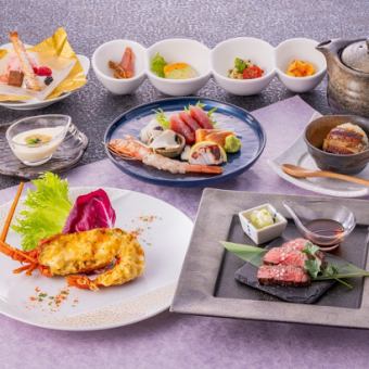 [Complete individual serving] Sendai beef and spiny lobster double main! 2 hours special all-you-can-drink included! 10,000 yen☆