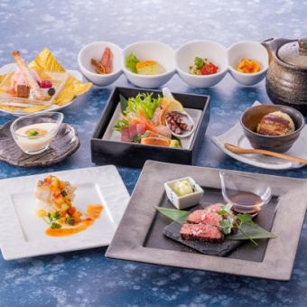 Only available on weekends and holidays! [Lunchtime drinking] Special kaiseki meal with Sendai beef as the main dish and 3 hours of all-you-can-drink! 8,000 yen ☆☆