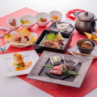 最適合面對面的會面！【用筷子享用的慶祝西式懷石料理】餐食僅需6,200日元