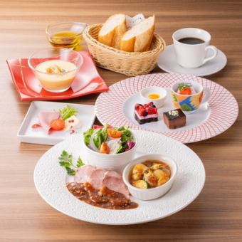 土日祝限定！【選べるメイン】ランチコース　～食後のデザート＆コーヒー・紅茶付き～　☆