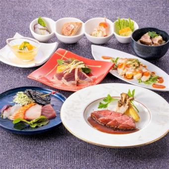 From 8/12 to 8/15, 12:00pm onwards [Lunchtime Drinks] Special Kaiseki Course with Chita Beef as the main dish! All-you-can-drink for 3 hours for 7,000 yen