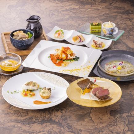 【個人盛】飛騨牛とオマール海老のWメイン！ 2時間飲み放題付き極上会席！10000円