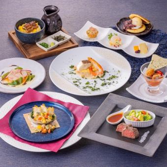 【個人盛】飛騨牛とアワビのWメイン！ 2時間飲み放題付き極上会席！10000円