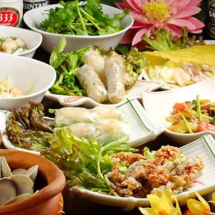 ★2 hours of all-you-can-drink included★ [Saigon course] 8 dishes total 4,500 yen (tax included)