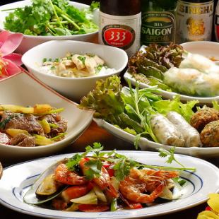 ★2 hours all-you-can-drink included★ [cilantro course] 9 dishes total 5,000 yen (tax included)