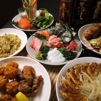 ちょいのみ自慢の宴会コース！！2時間飲み放題付き刺し盛り等全5品5000円