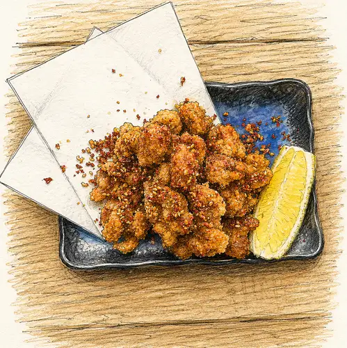Spicy fried cartilage