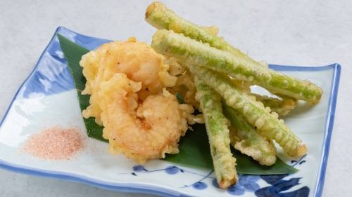 Shrimp and Asparagus Tempura