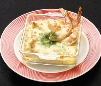 Shrimp-flavored gratin
