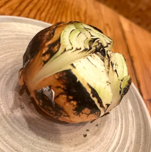 玉葱の黒焼き