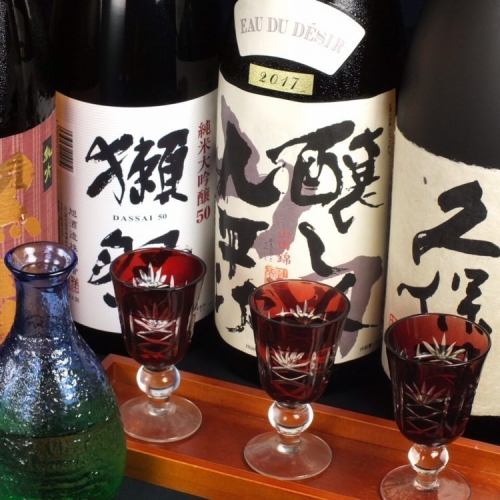 A wide variety of sake.