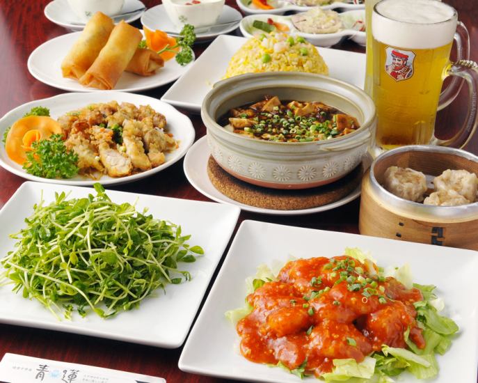 Volume ◎! [Thank you course] All 9 dishes 2H all-you-can-eat & all-you-can-drink ⇒ 3000 yen