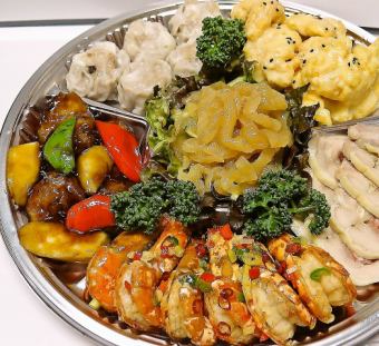 【仅限外带】在家就能享受青桦的味道「超豪华！中式开胃小菜」6道菜（4～5人份）5,000日元