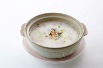 Porridge with Eggs and Pork / Porridge with Mushrooms and Pork