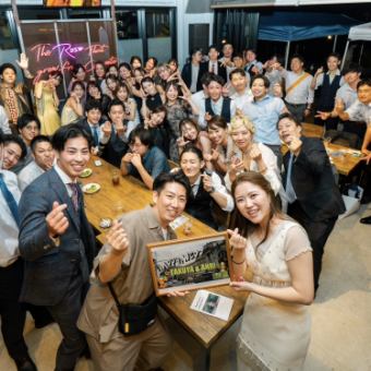 [Free invitation for the bride and groom!] Wedding after-party limited course 8 dishes + 2 hours all-you-can-drink included 4,500 yen