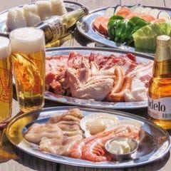【120분 음료 무제한 포함】《로프트/테라스》『BBQ PLAN/해산물 모듬 첨부』6,000엔