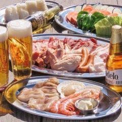 【120분 음료 무제한 포함】《로프트/테라스》『BBQ PLAN/해산물 모듬 첨부』6,000엔