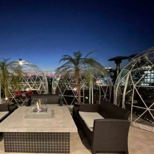 雰囲気抜群な特等席でお食事を