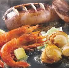 Grilled seafood assortment