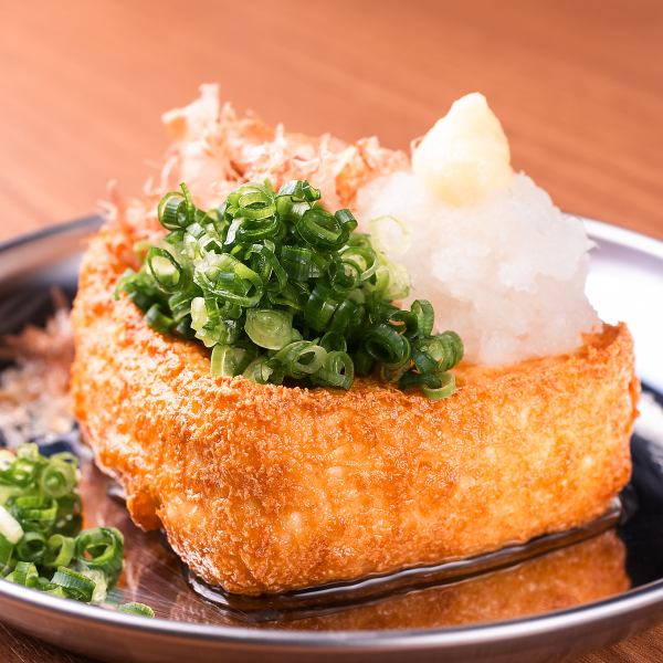 [◇Rare Menu◇] The inside is melty and melts in your mouth! Fried tofu that is refreshing with soy sauce and seasonings